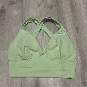 BuffBunny Excel Green Sports Bra + Shorts Set
